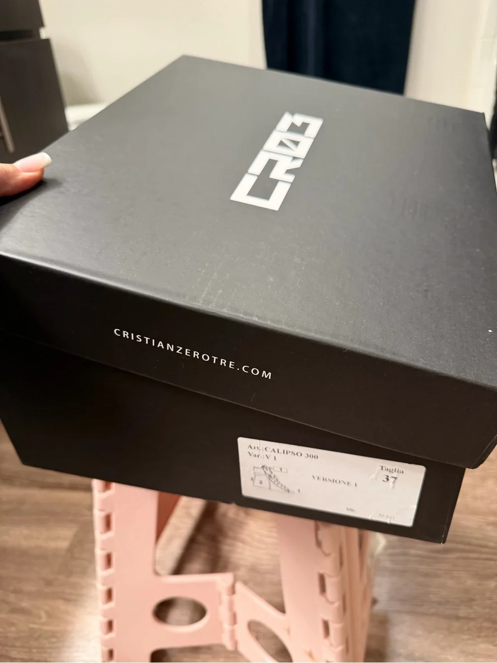 NWT Cristian Zerotre Calipso 300 Platform Sneakers Black EU 37 / US 6.5-7